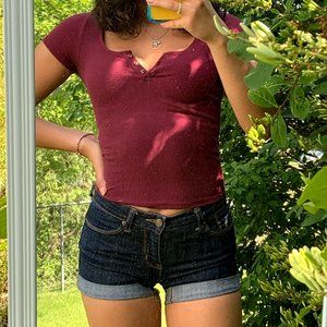 BDG Dark Wash Jean Shorts